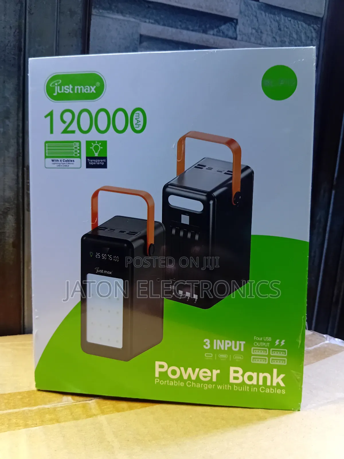 Just Max Heavy Power Bank 120000 Mah