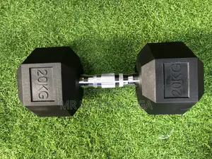 Hexagon Rubber Dumbbells 20kg