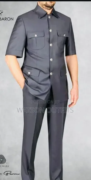 Safari Suits or Suti Za Kaunda Za Short Sleeve Original Na Mpya