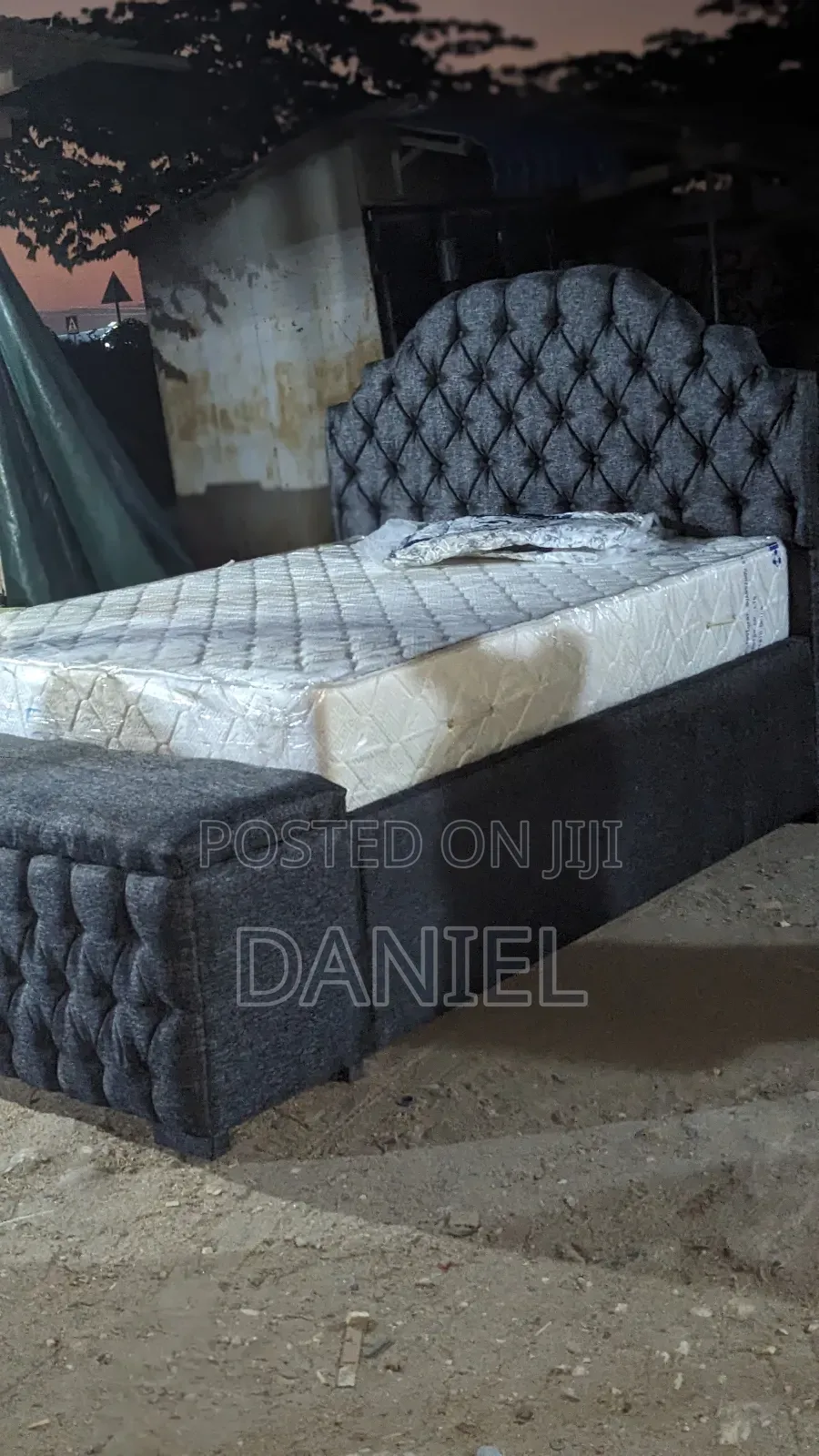 Bedsofa With Mattress Black Color