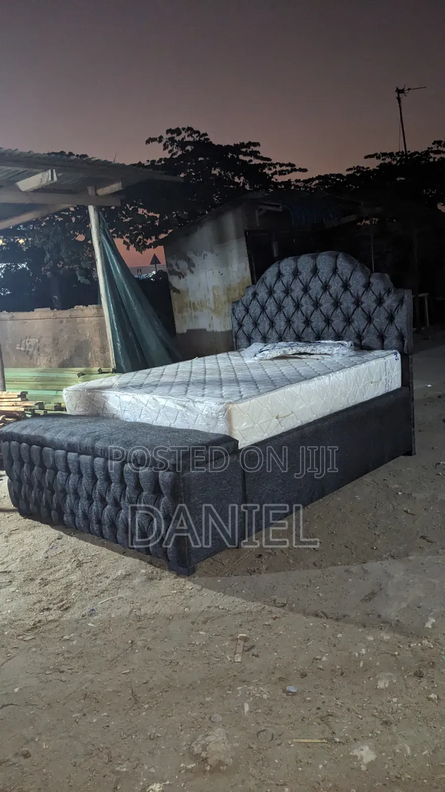 Bedsofa With Mattress Black Color