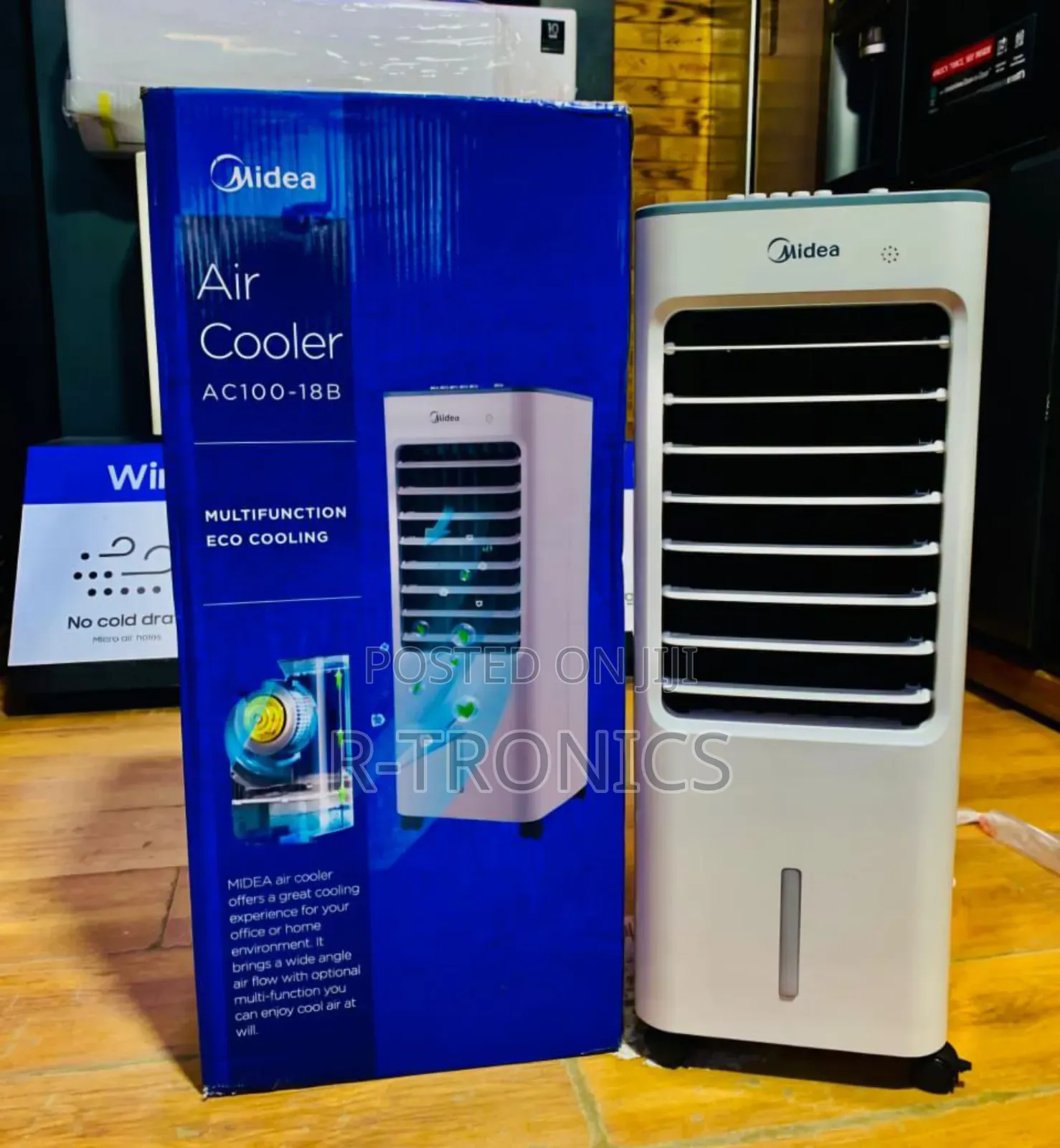 Midea Air Cooler for Home With 3 Speed Levels 4.8l Water Tank Capacity