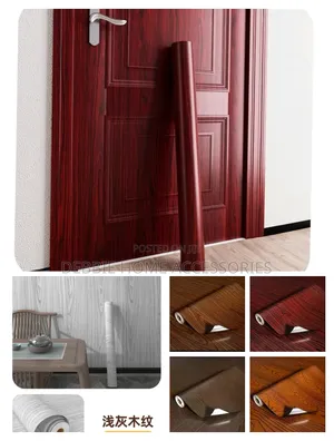 Waterproof Wood Door Sticker.