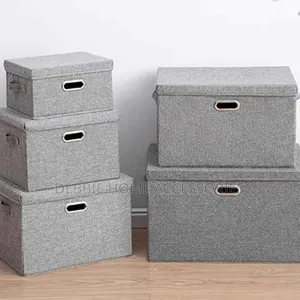 Foldable Canvas Storage Boxes(5pcs Set)