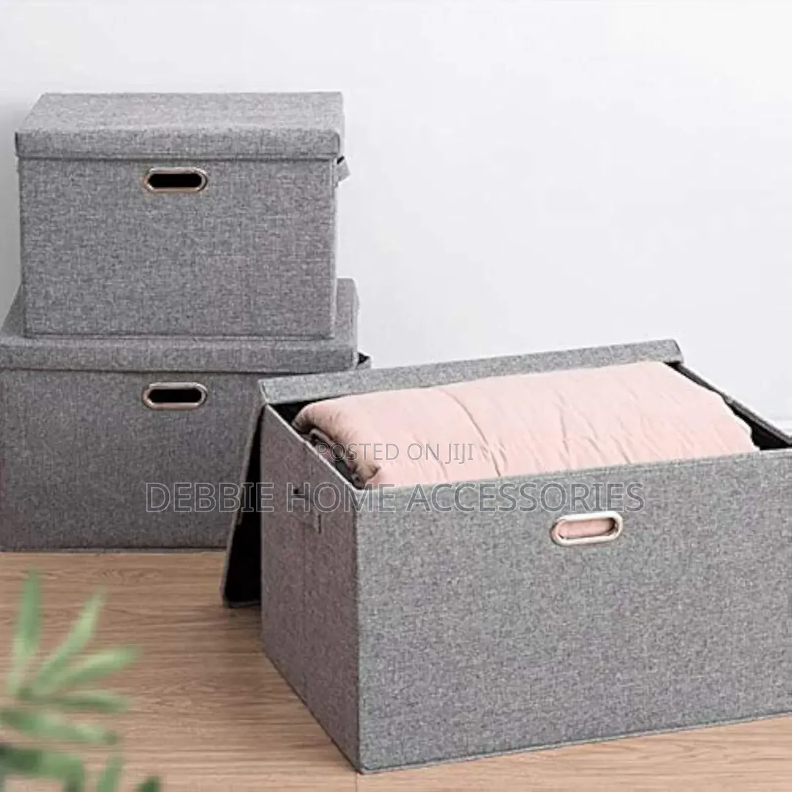 Foldable Canvas Storage Boxes(5pcs Set)