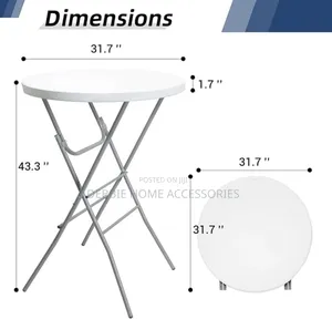 32in Cocktail Table Folding High Top