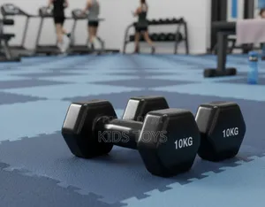 Black Cast Metal Dumbell 10kg