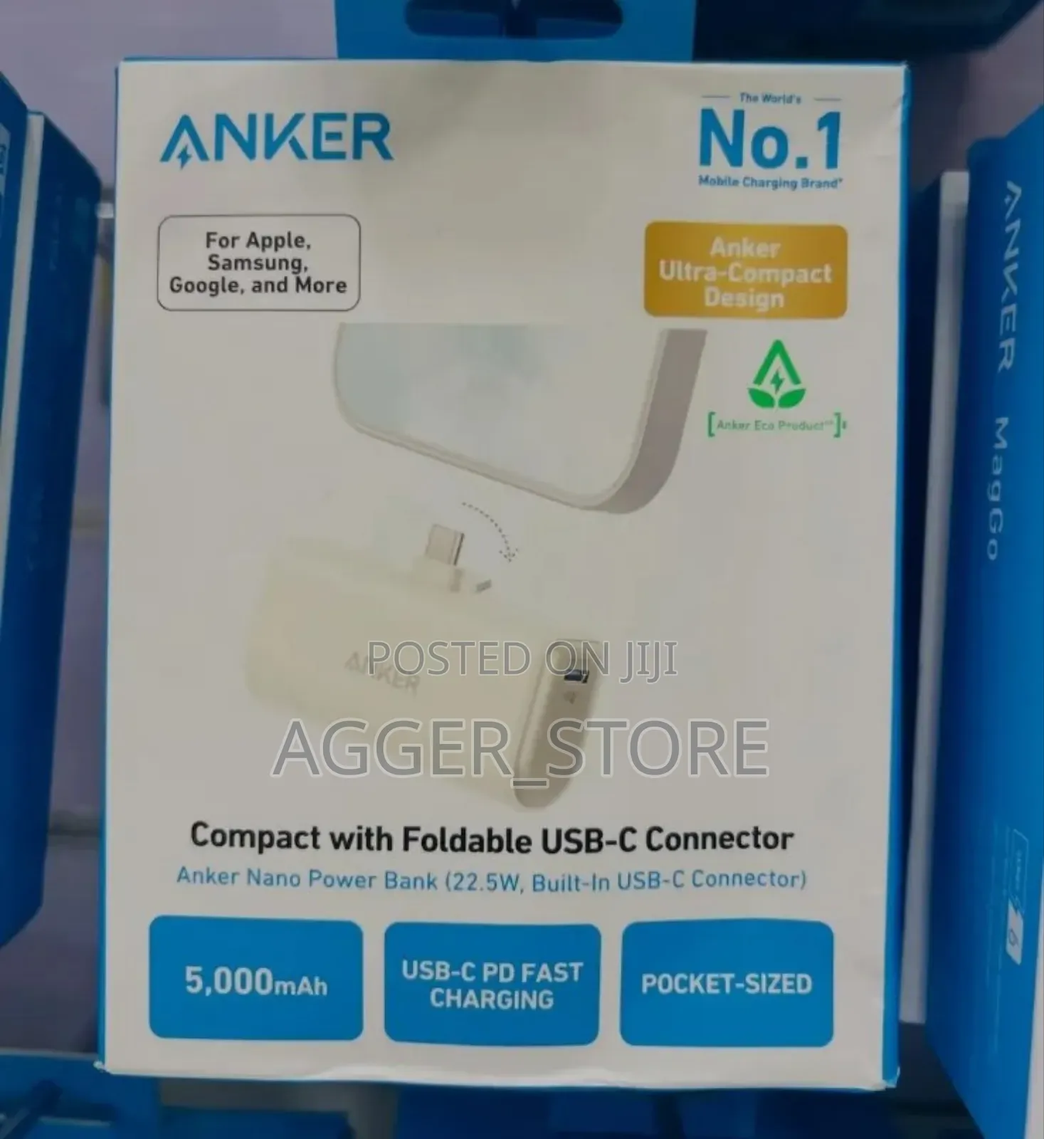 Anker Nano Power Bank (22.5w, Built-in Usb-C Connector)