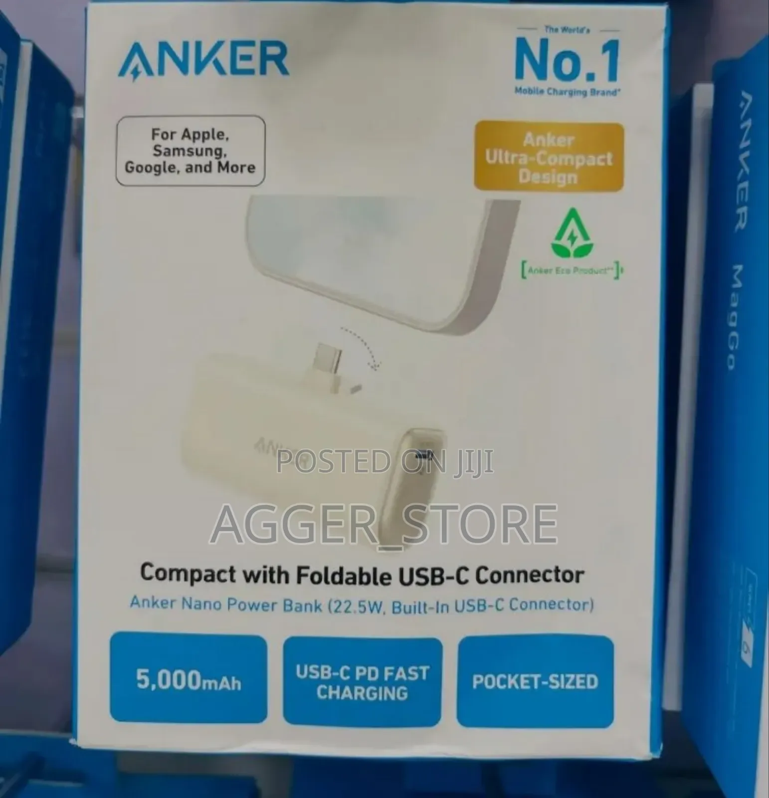 Anker Nano Power Bank (22.5w, Built-in Usb-C Connector)