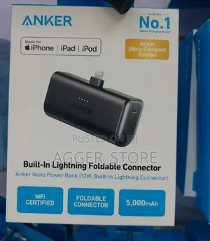Anker Nano Power Bank (12w, Built-in Lightning Connector)