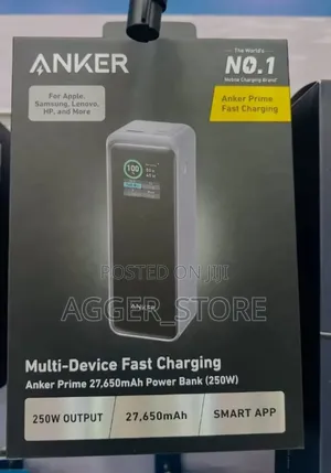 Anker Prime 27,650mah Powerbank (250w)