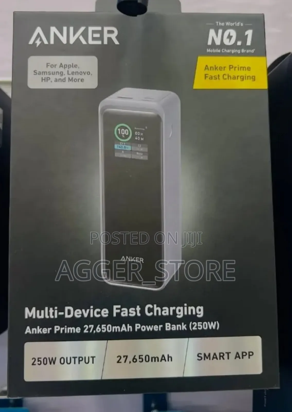 Anker Prime 27,650mah Powerbank (250w)