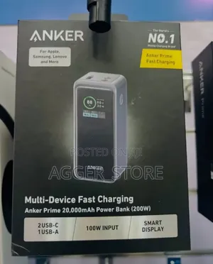 Anker Prime 20,000mah Power Bank (200w)