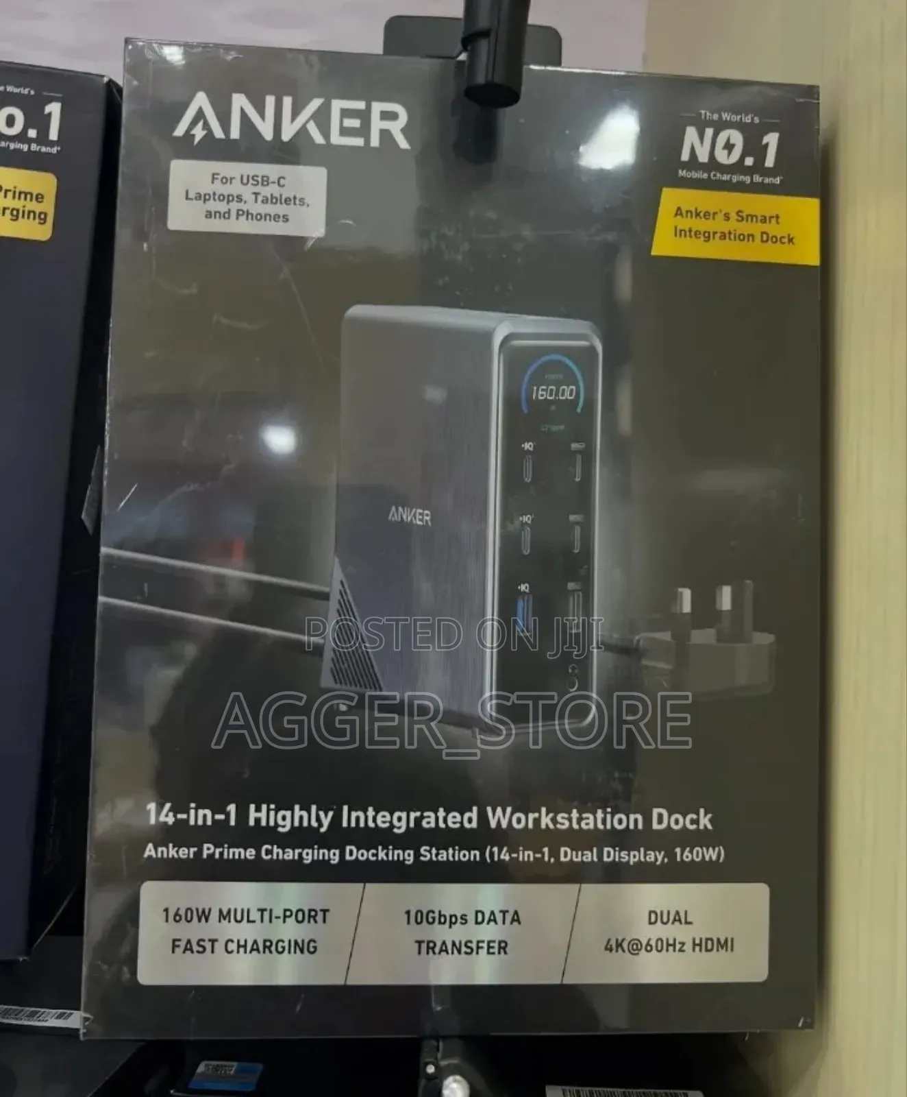 Anker Prime Charging Docking Station (14-in-1, Dual Display, 160w)