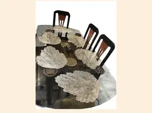 Golden high quality table place mats 4pcset