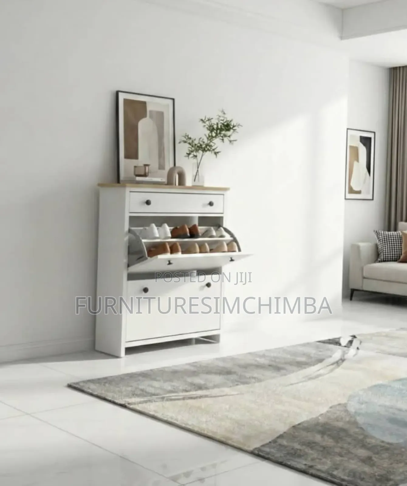Set of Shoes Rack and Tv Stand