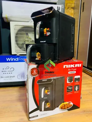 Original Nikai Digital Double Air Fryer 11l Model:- 1188dx 2460w