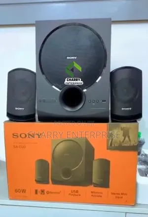 Sony Sa-D20 2.1ch Home Theatre Satellite Speaker System Power:- 60w