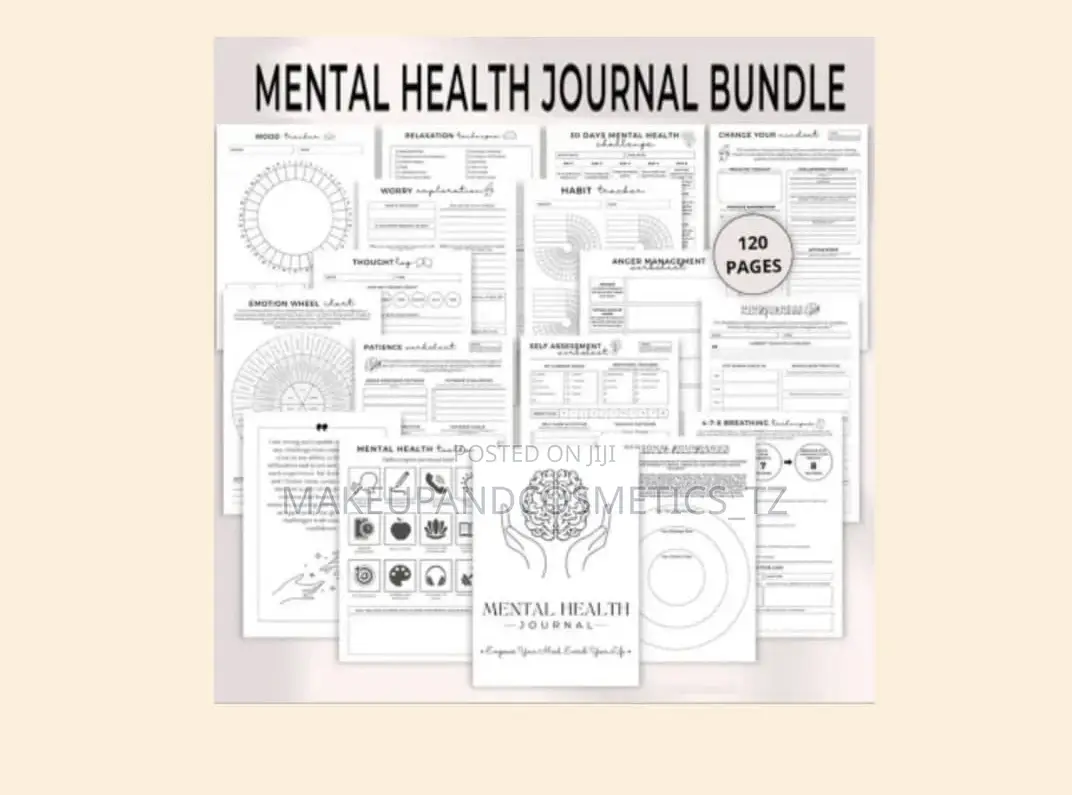 Mental Health Journal Bundle - Mindfulness Self-Care Workbook With