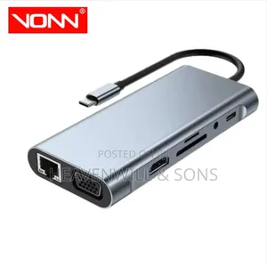 Usb-C 11-in-1 Docking Station Hdmi, Vga, Usb, Ethernet, Sd/Tf Audio