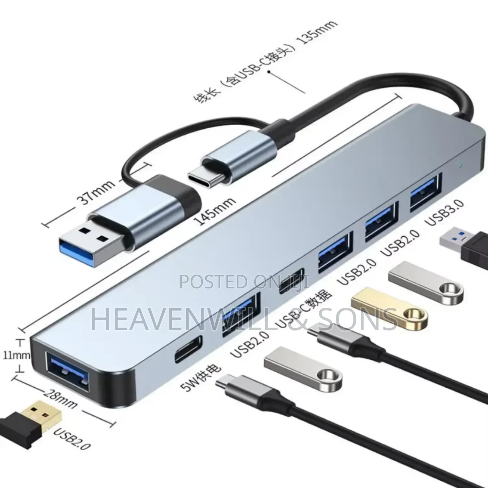 Multifunctional Usb-a Usb-C Docking Station