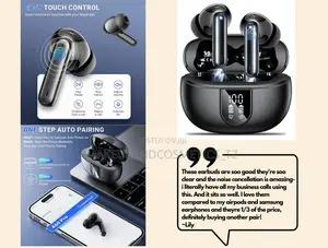 Waterproof Wireless Bluetooth Headphones With Call Noise Cancelling
