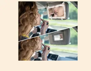Car Vanity Mirror With Rechargeable Led Lights