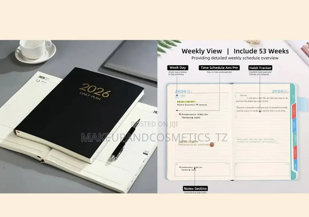 2026 Day To Day Diary Journal Hard Cover