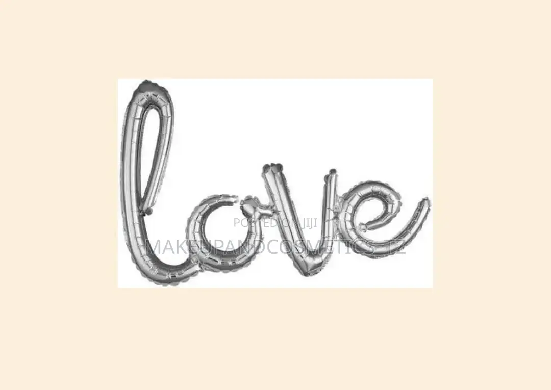 Silver Love Foil Balloon