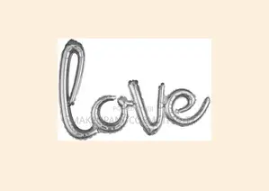 Silver Love Foil Balloon