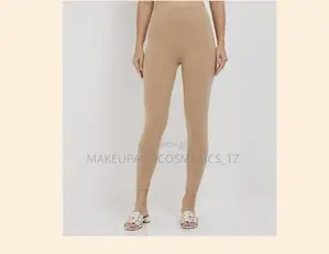 Premium Quality Nude Beige Elastic Legging Size L