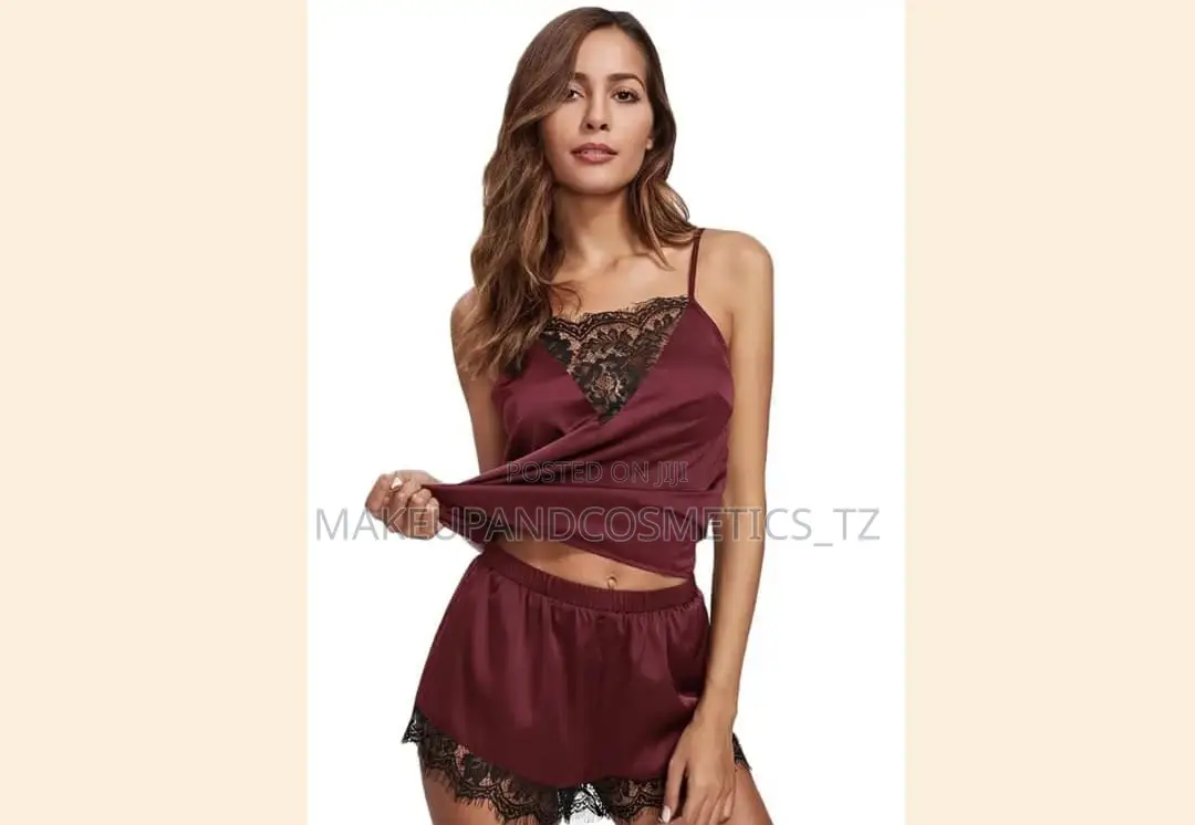 Womens Lace Pj Pyjama Short Set