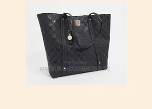 River Island Embossed Detail Shopper Bag In Black