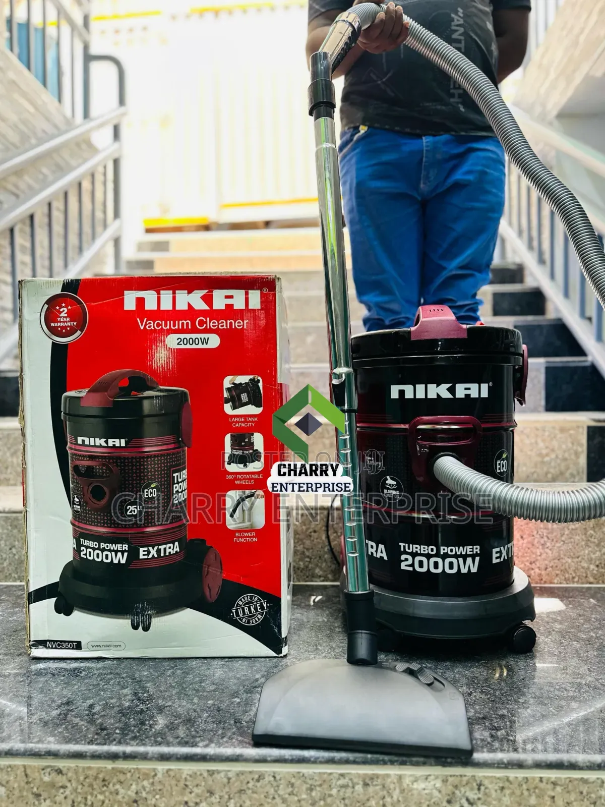 Original Nikai Vacuum Cleaner With Blower Function 2000watt 25l