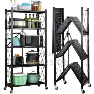 5-Tier Foldable Storage Rack (Classic Shelfu Ya Vyombo )