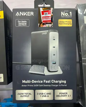 Anker Prime 240w Gan Desktop Charger (4 Ports)