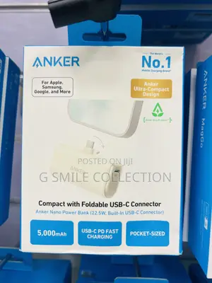 Anker Nano Power Bank (22.5w, Built-in Usb-c Connector)