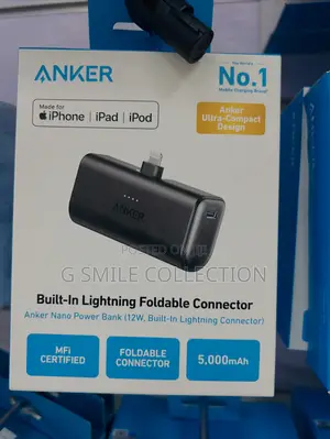 Anker Nano Power Bank (12w, Built-in Lightning Connector)
