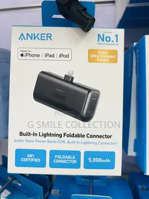 Anker Nano Power Bank (12w, Built-in Lightning Connector)
