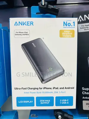 Anker Power Bank (10,000mah, 25w, 3-port)