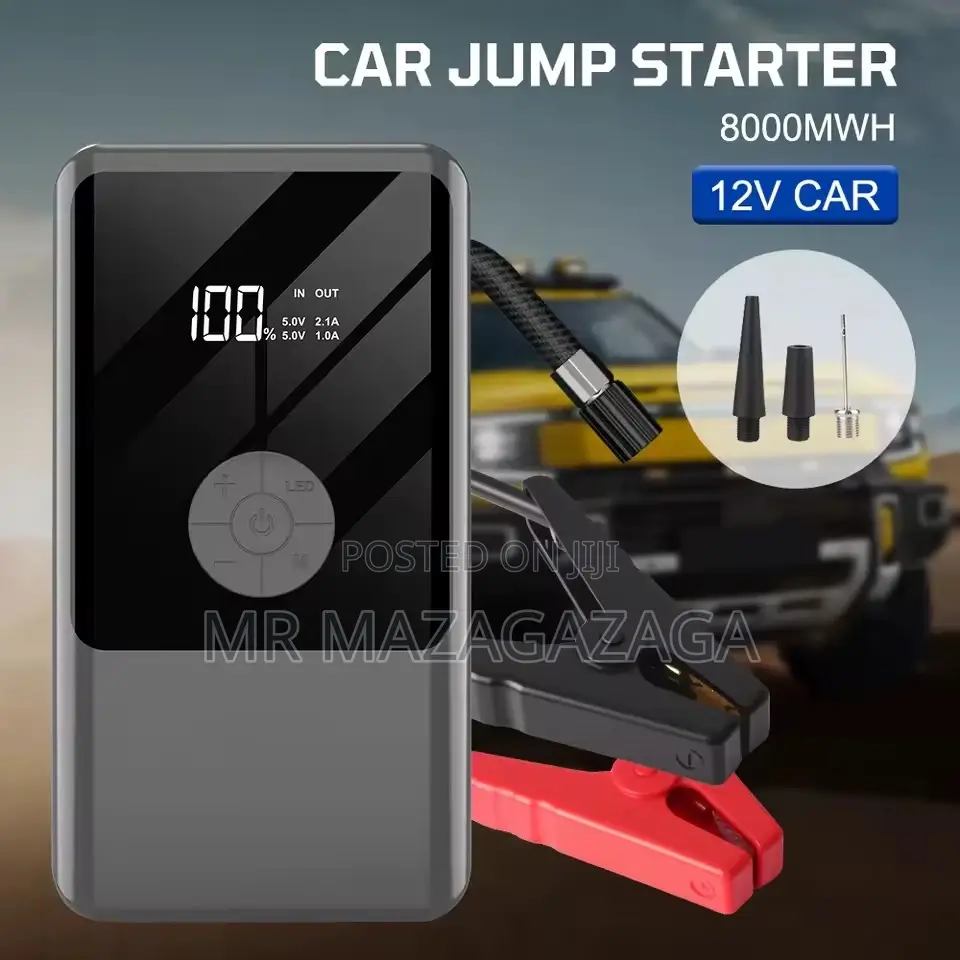 3 in 1-Emergency Portable Car Jumpstater Air Compressor