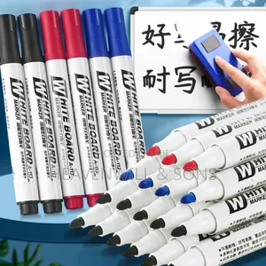Whiteboard Marker Pens 10 PCS/Box Red, Blue, Black - Premium Quality