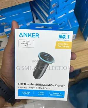 Anker Car Charger (52.5w, 2 Ports)