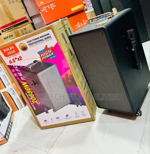 Kolav High-Power Karaoke Speaker System With 2 Mics