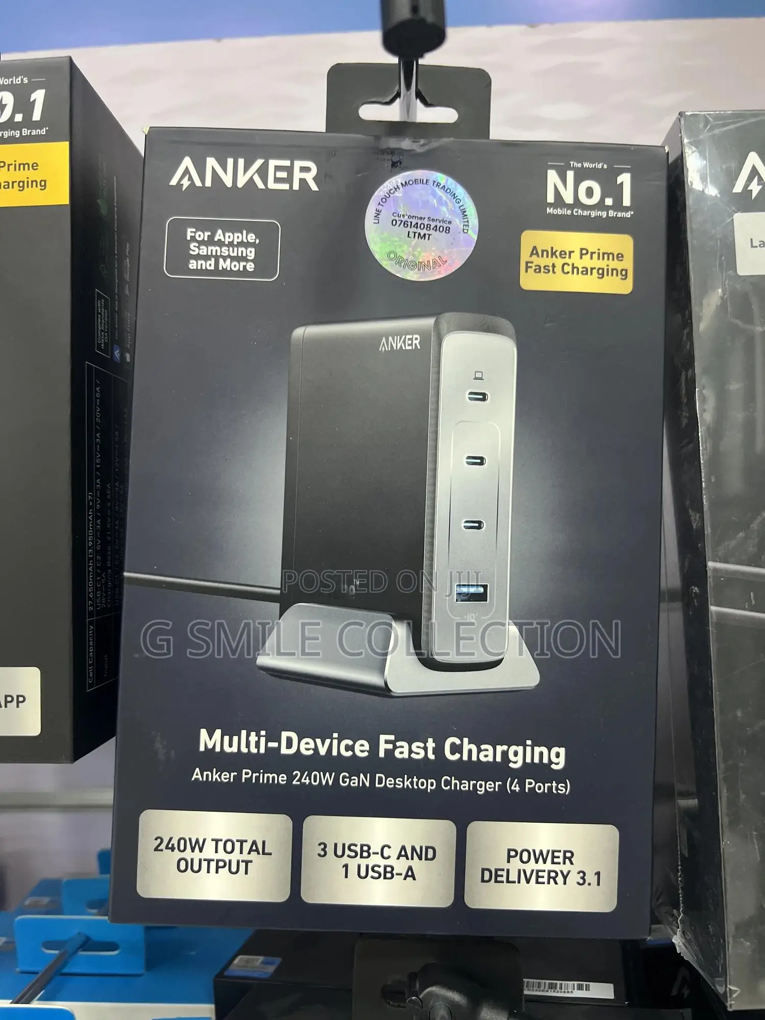 Anker Prime 240w Gan Desktop Charger (4 Ports)