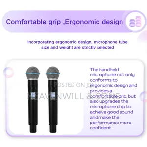 Glxd4 Rechargeable Wireless Microphone 80–100m Dual Channel