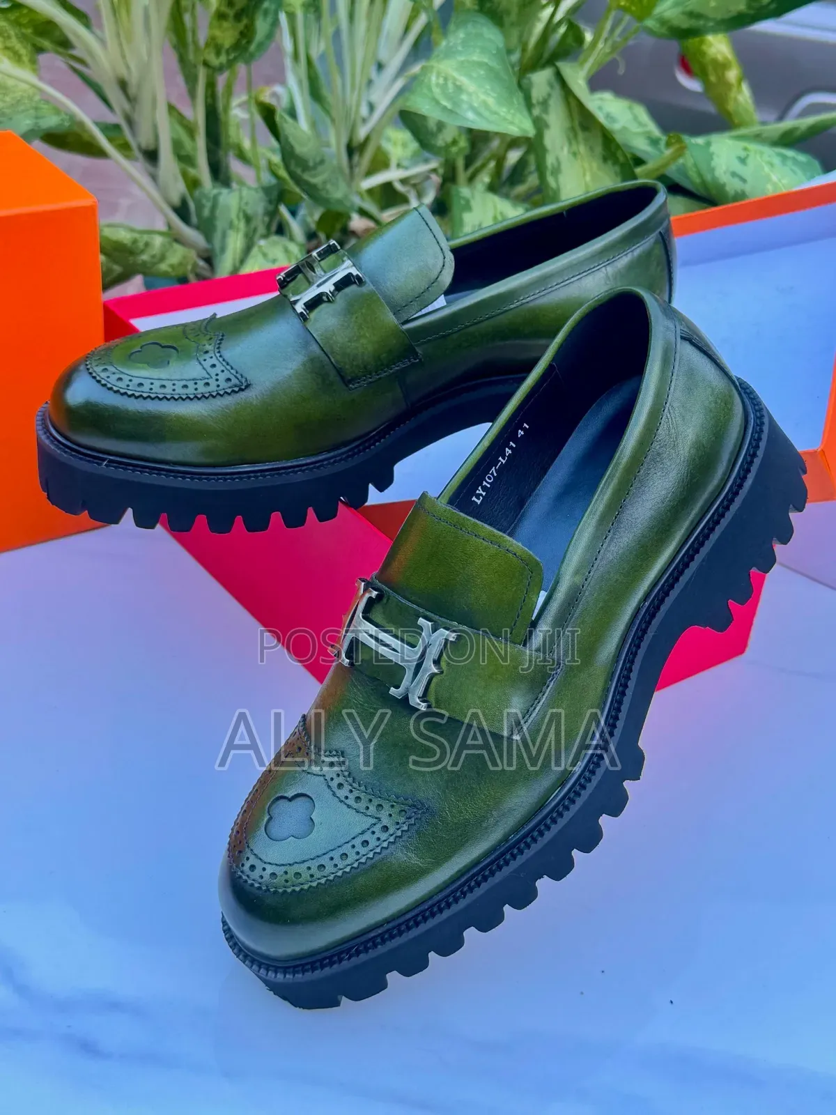 Men's Jeje Hermes Material Leather