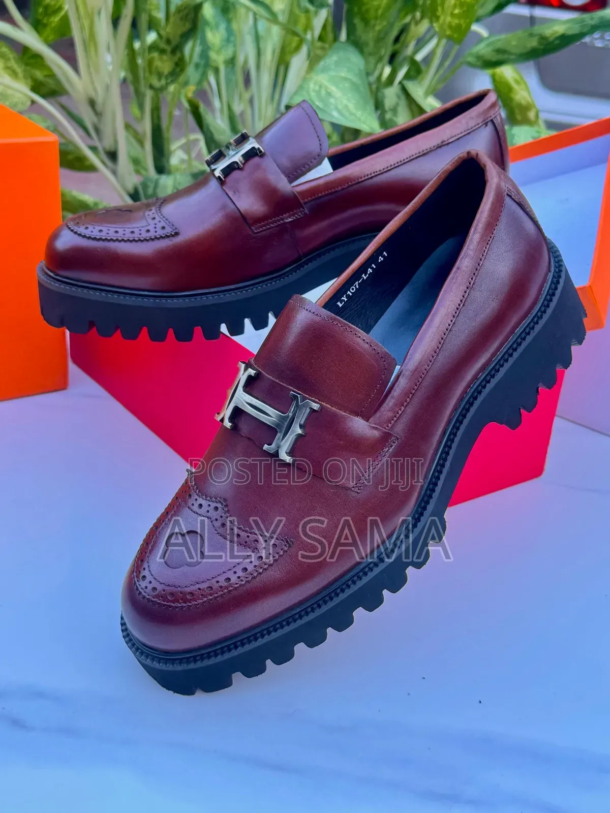 Men's Jeje Hermes Material Leather