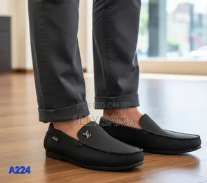 Mens Loafers Full Black Material Soft Leather