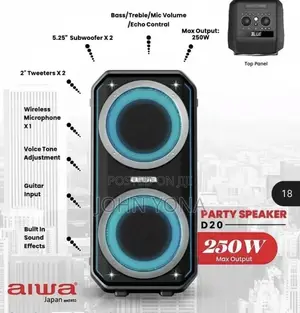 Aiwa Party Speaker 250w Model D20